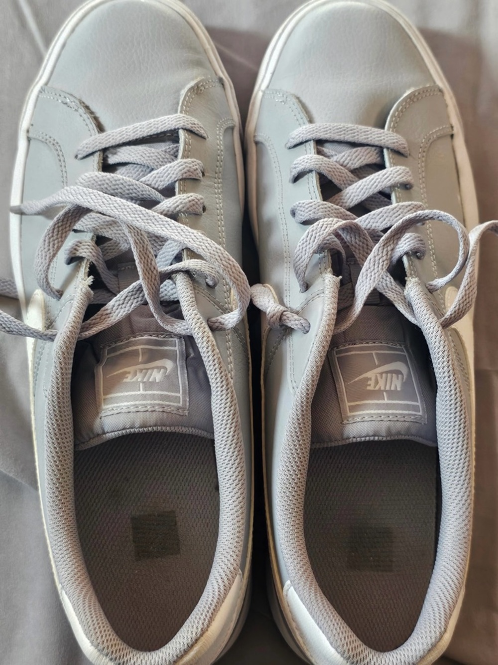 Nike Men’s Royale AC Light Grey Lace-Up Sneakers